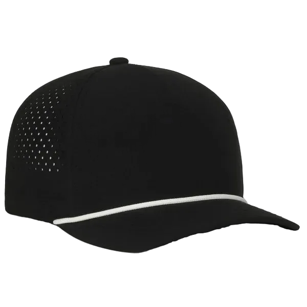 Perforated Performance 5-Panel Hat with Cord