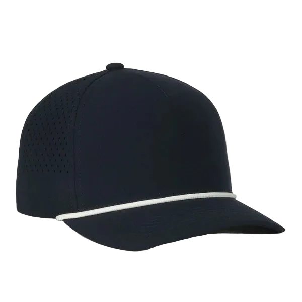 Perforated Performance 5-Panel Hat with Cord