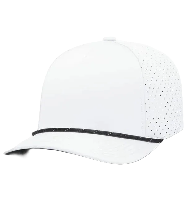 Perforated Performance 5-Panel Hat with Cord