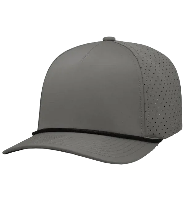 Perforated Performance 5-Panel Hat with Cord