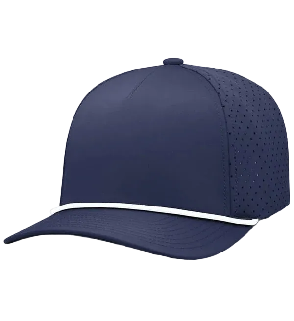Perforated Performance 5-Panel Hat with Cord